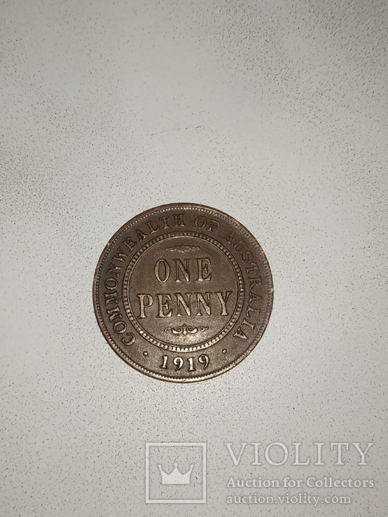 One penny 1919 australia, фото №2