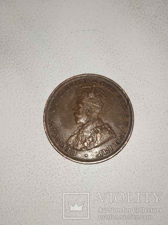 One penny 1919 australia, фото №3