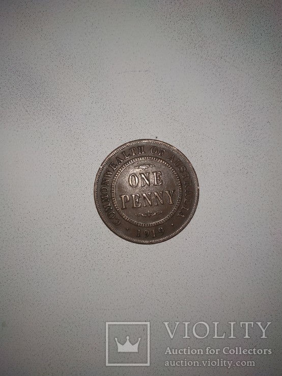 One penny 1919 australia, фото №6