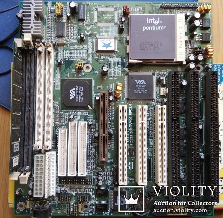 Материнка 5MVP3 Socet7 +Pentium133+64Mгб+Видео+Звук, фото №2