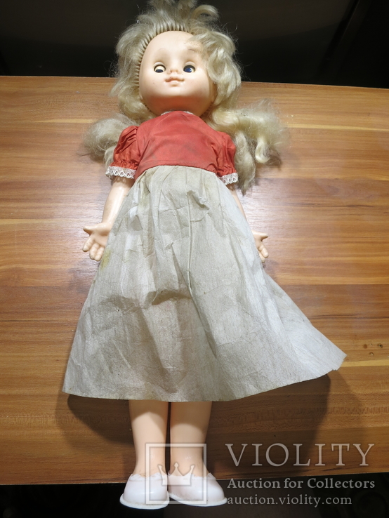 Кукла времен СССР высота 48 см лот 3, фото №2