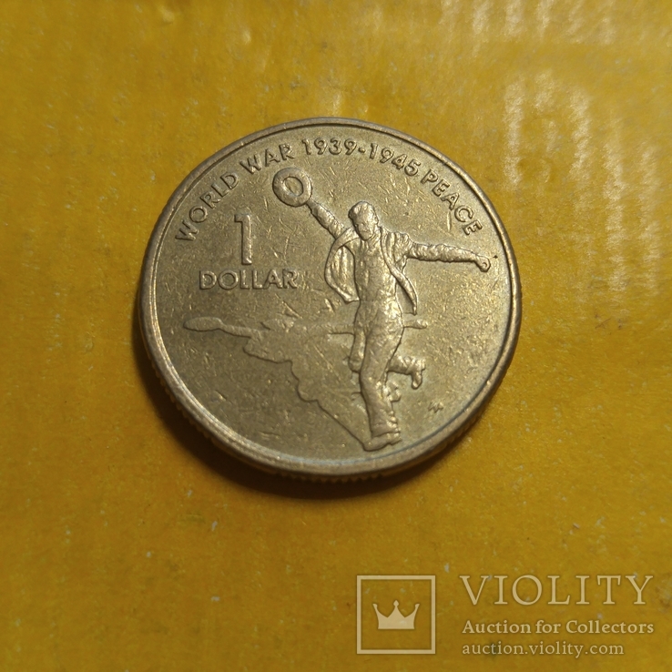  Австралия 1 доллар 2005 г (60-летие Победы во 2 мировой войне)