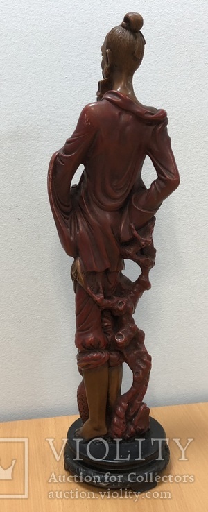 Скульптура старого рыбака. Восточный стиль. Вес 2,3 кг, фото №4