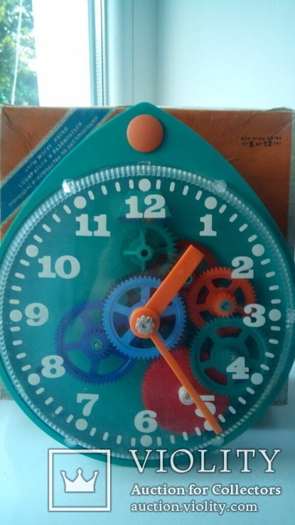 Часы настенные игрушка конструктор 1978г СССР, фото №6