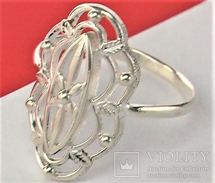 Кольцо перстень серебро СССР 925 проба 3,38 грамма 20 размер, фото №3