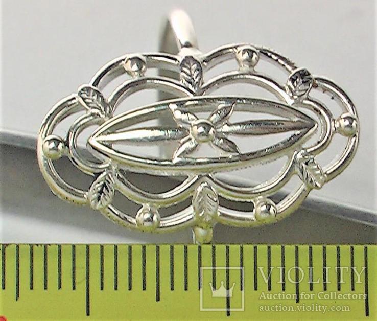 Кольцо перстень серебро СССР 925 проба 3,38 грамма 20 размер, фото №6