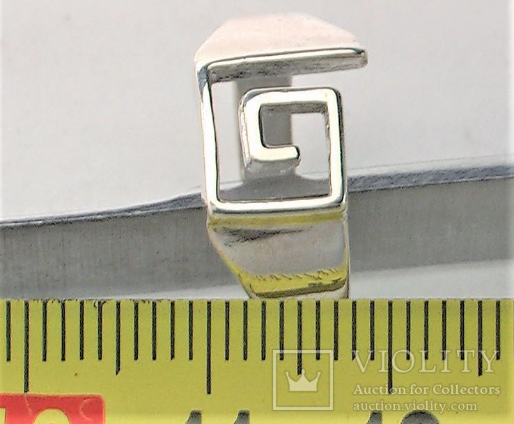 Кольцо серебро 925 проба 3,40 грамма 17,5 размер, фото №6