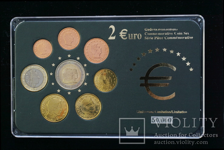  Набор Евро 200*, Люксембург, фото №2