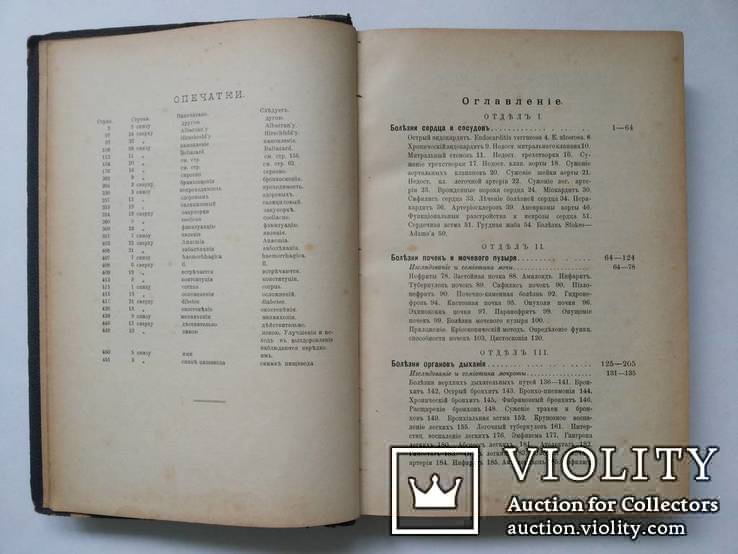 Руководство к изучению внутренних болезней Буйневич  К А 1909 кожа тиснение, фото №5