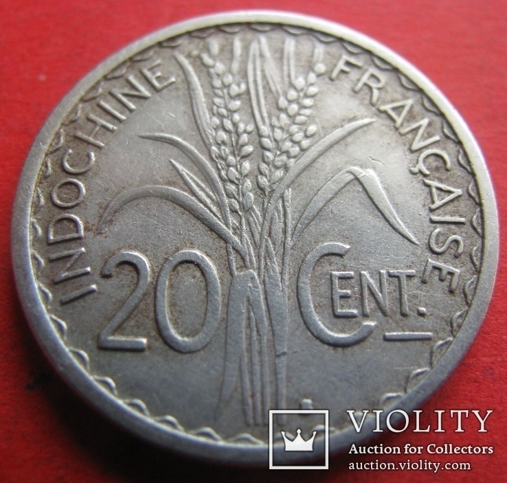 Індокитай Французький 20 центів 1941, фото №3