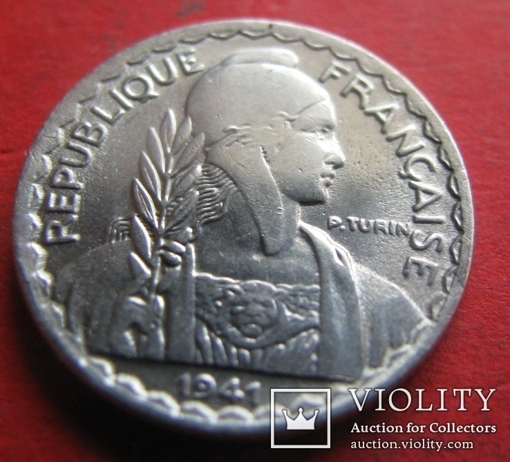 Індокитай Французький 10 центів 1941, фото №3