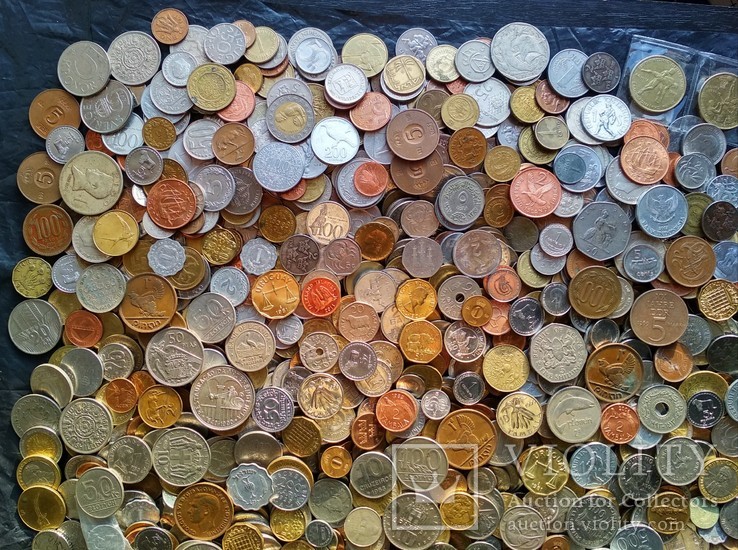 Мега лот монеты мира 1700 шт (5.6кг) без России и СССР, фото №8