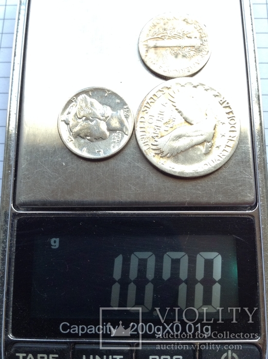 З монеты серебром США, фото №6