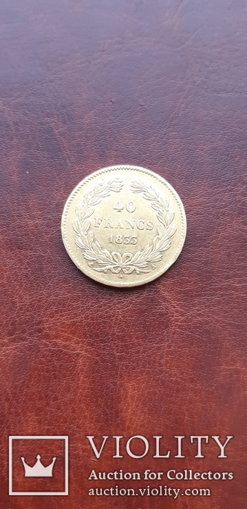 Золото 40 франков 1833 г. Франция, фото №5