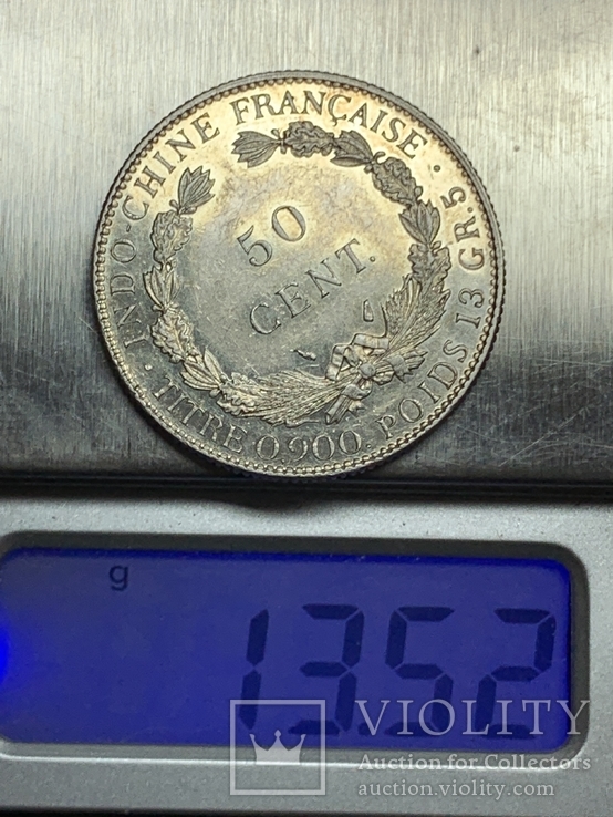 50 центов 1936 г Французский Индокитай, фото №5