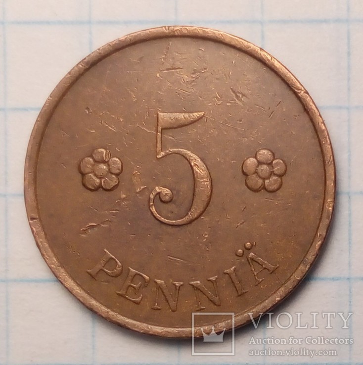Финляндия 5 пенни, 1939 год