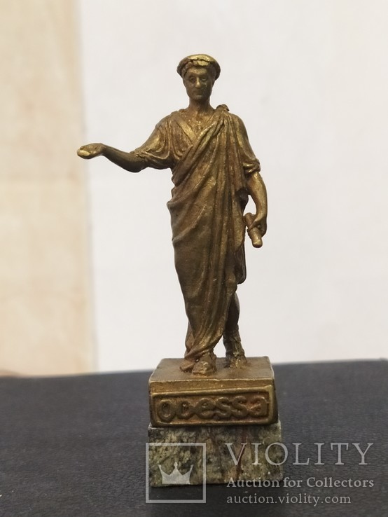 Дюк де Ришелье бронза мрамор коллекционная миниатюра, фото №2
