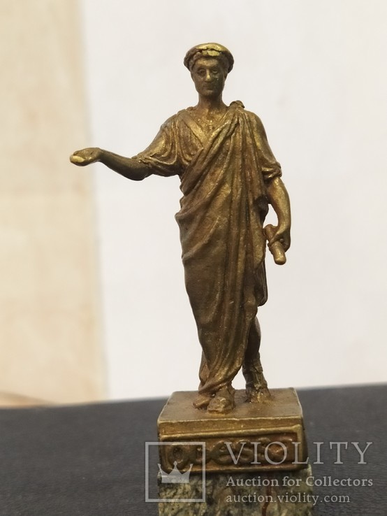 Дюк де Ришелье бронза мрамор коллекционная миниатюра, фото №3