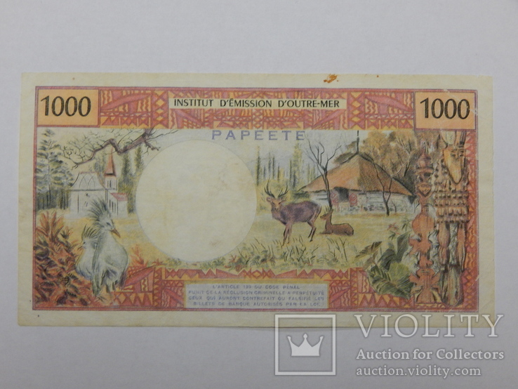 Бона 1000 франков, Французские колонии, фото №3