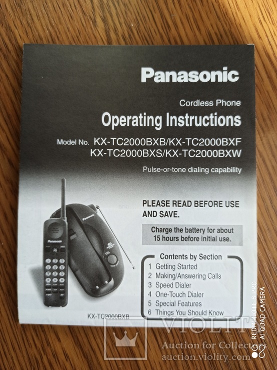 Телефон Panasonic KX -TC2000BX, фото №4