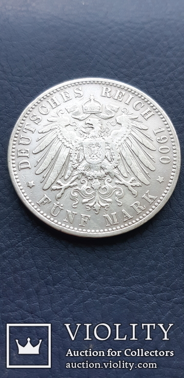 5 марок 1900 г. Бавария, photo number 7