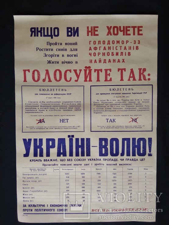 "Україні - Волю".  Референдум 17 березня 1991 року., фото №2