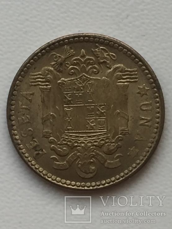 1 peseta 1953 Испания, фото №5