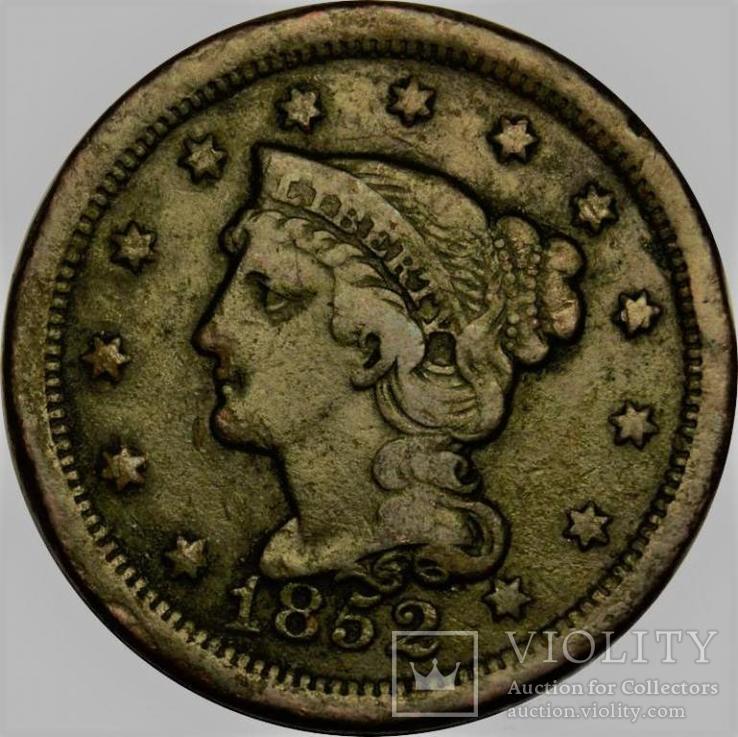 США 1 цент 1852 год