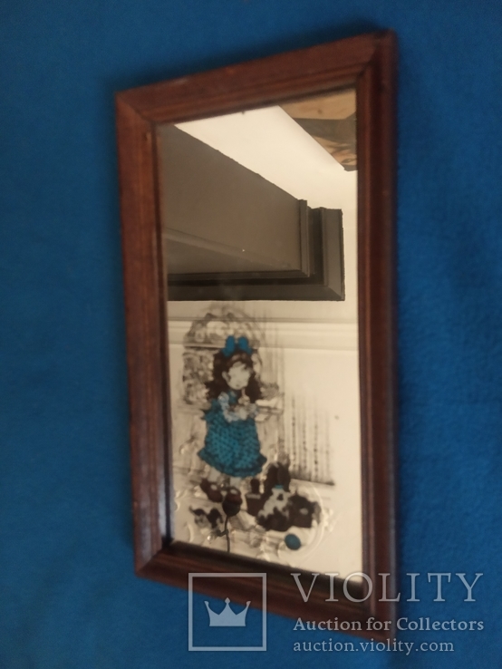 Антикварное детское зеркало, фото №3