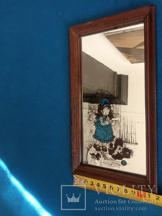 Антикварное детское зеркало, фото №6