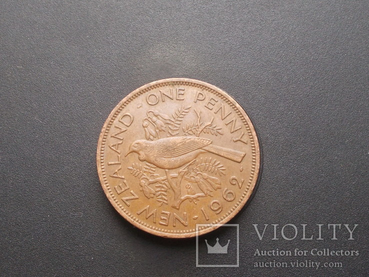 Новая Зеландия 1 пенни, 1962, фото №2