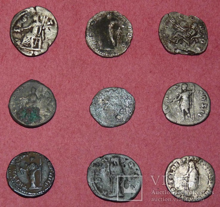 Монеты Рим 9 шт лот № 2, фото №3