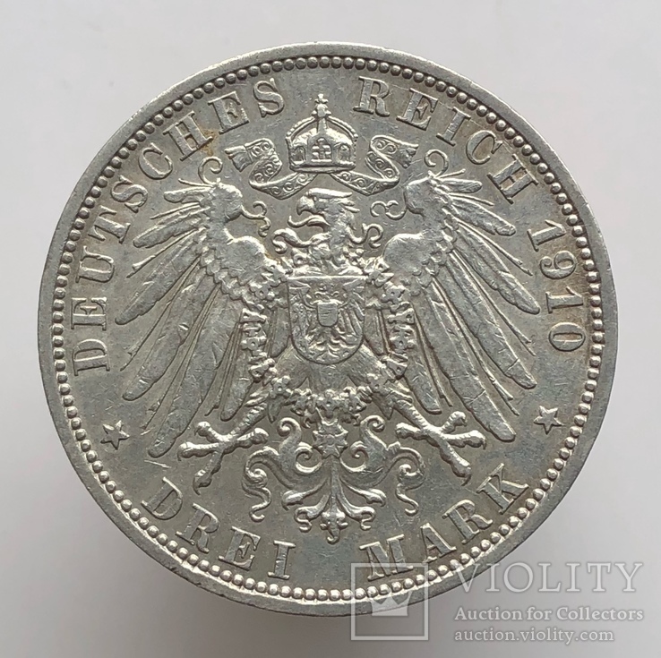 3 марки 1910 г. «А». Германия. Пруссия., фото №4