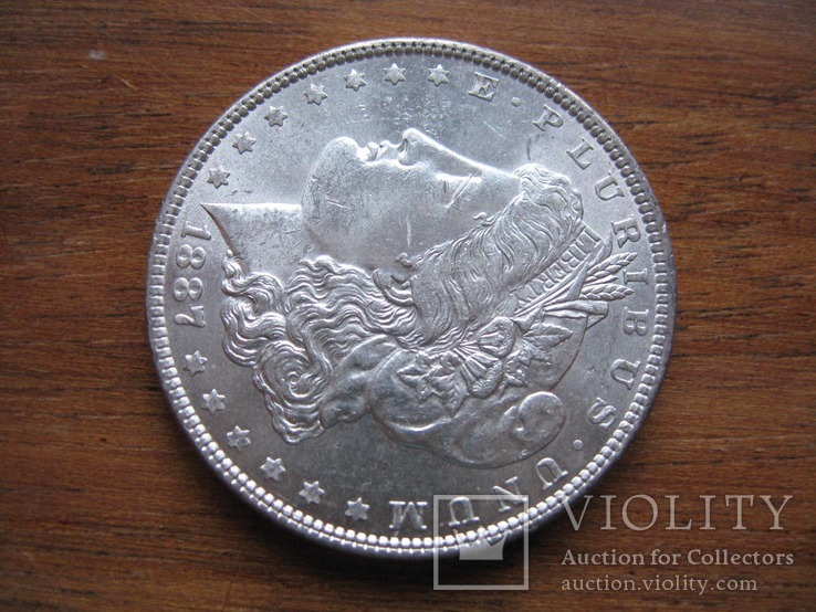 1 доллар 1887 года, фото №3