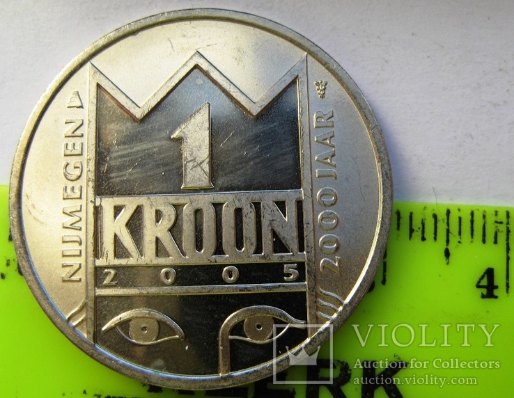 Нидерланды, г. Неймеген, 1 kroon 2005 proof, фото №4