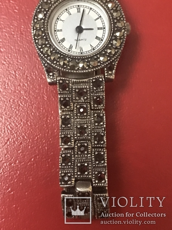 Серебряные наручные женские часы, фото №4
