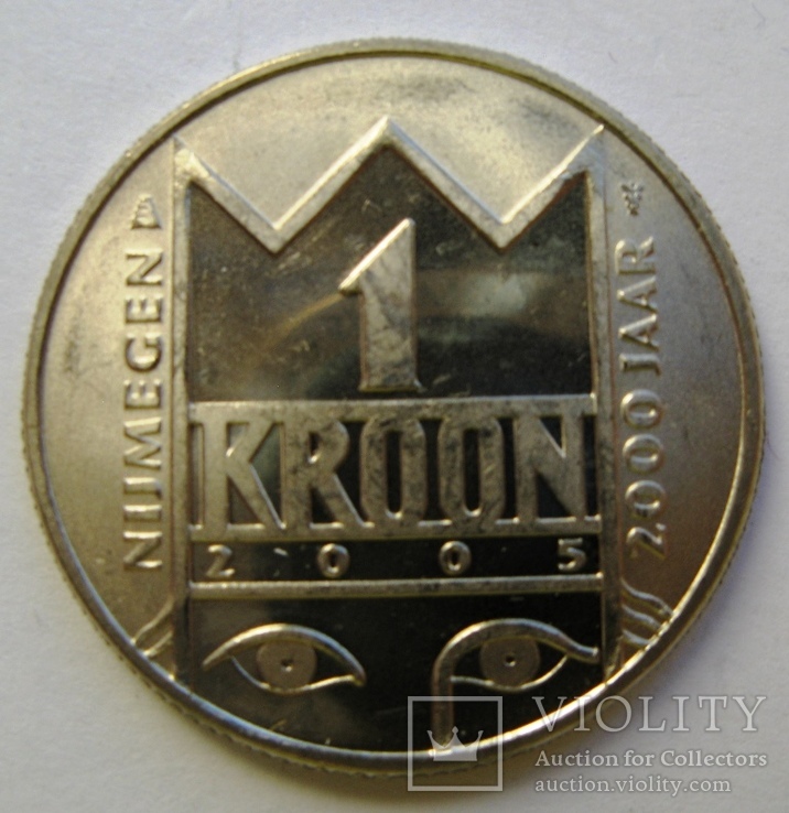 Нидерланды, г. Неймеген, 1 kroon 2005 Proof, фото №3