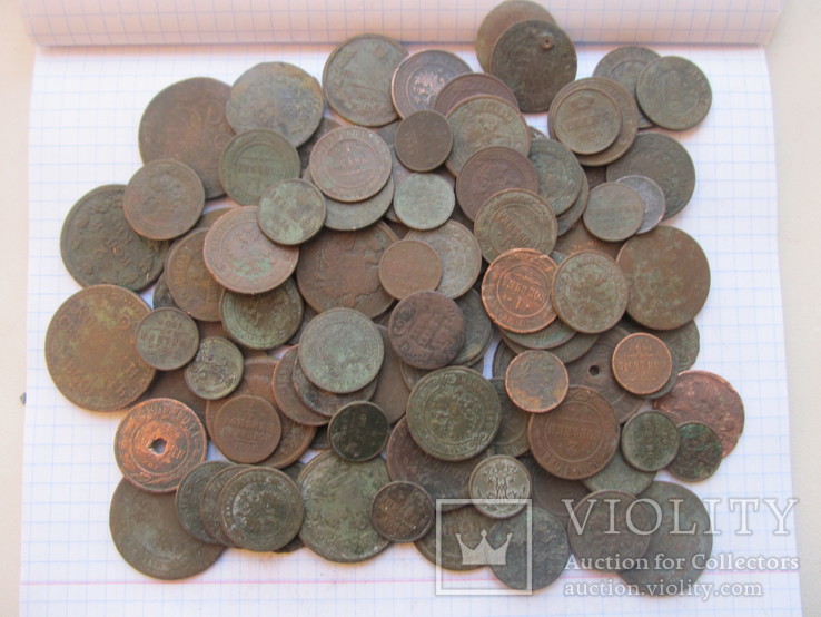 Монеты Разные РИА - 100 шт - Нечищеные.