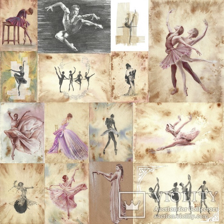 Балет, балет, балет... Рисунок, ручная работа, 2019г Автор - Мишарева Наталья, фото №3