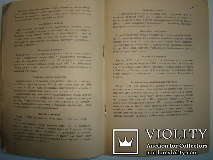 Домашние вина, наливки, настойки и коктейли. В.А.Цыганенко. 1991., фото №6