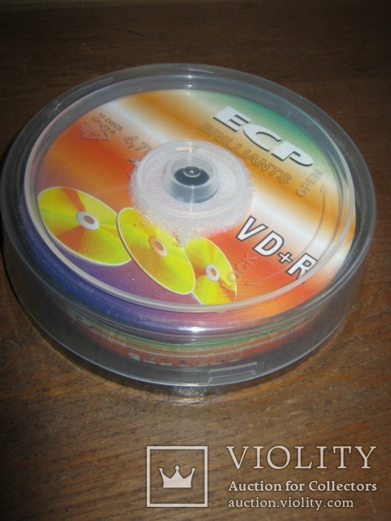 Упаковка 10 дисков DVD+ R  (новые в упаковке), фото №2
