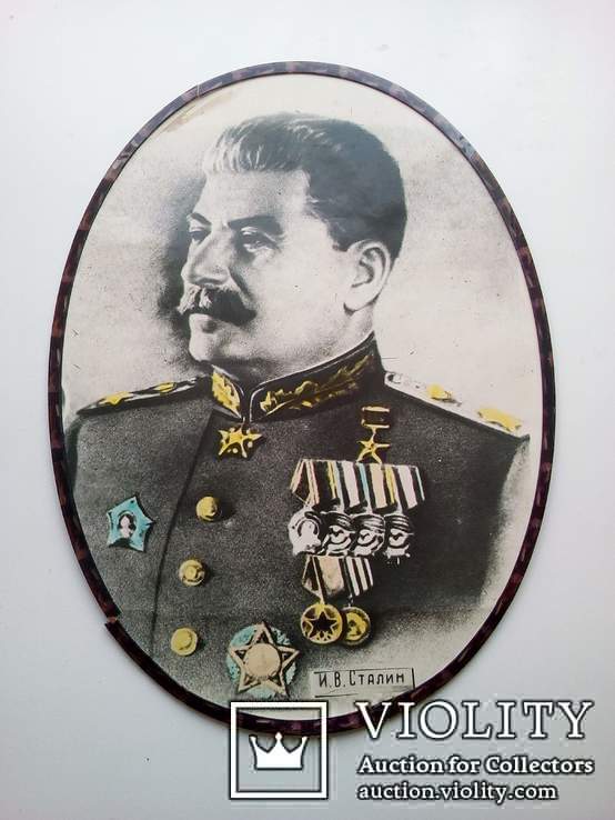 Сувенирная фото плакетка Сталин., фото №2