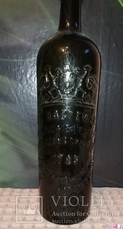 Бутылка J. A. BACZEWSKI 1782, фото №3