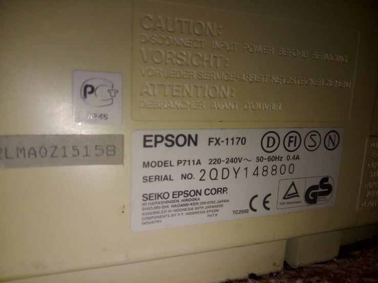 Принтер матричный А3 Epson FX-1170, numer zdjęcia 5