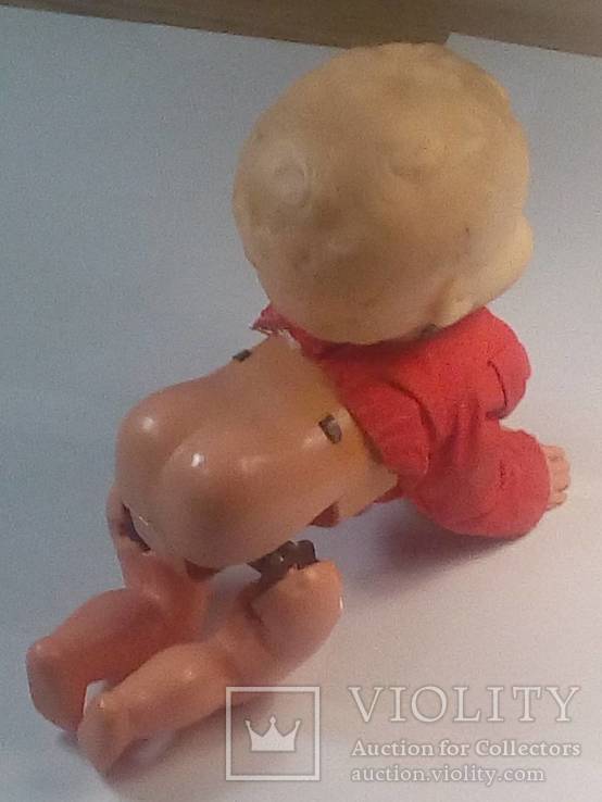 Кукла, пупс, заводная предположительно времён СССР, фото №4
