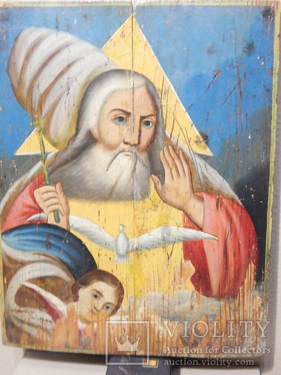 Икона Саваоф – Бог-Отец (XIX) век, фото №2