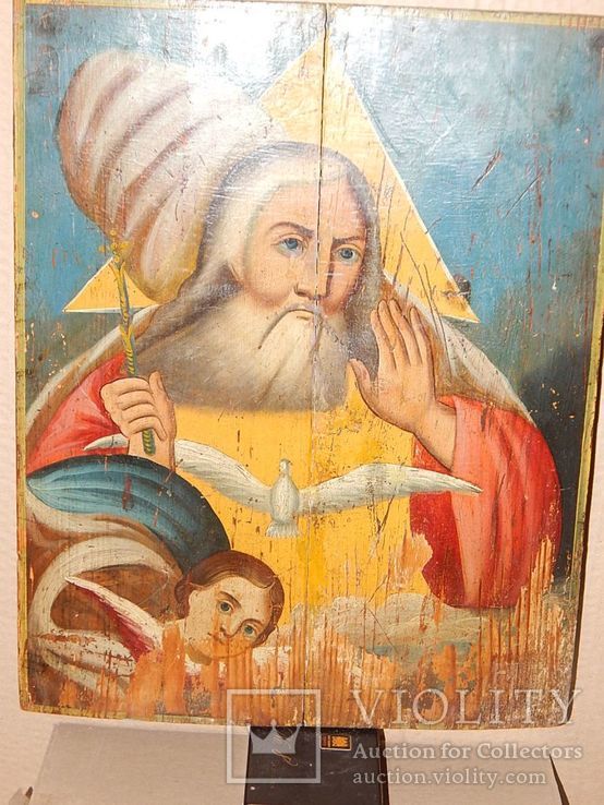 Икона Саваоф – Бог-Отец (XIX) век, фото №3