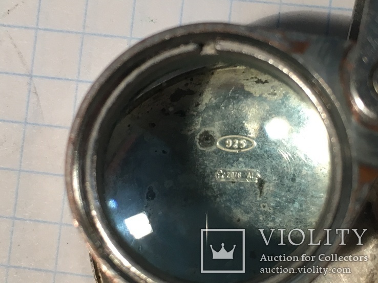 Часы на цепочке женские серебро, фото №6