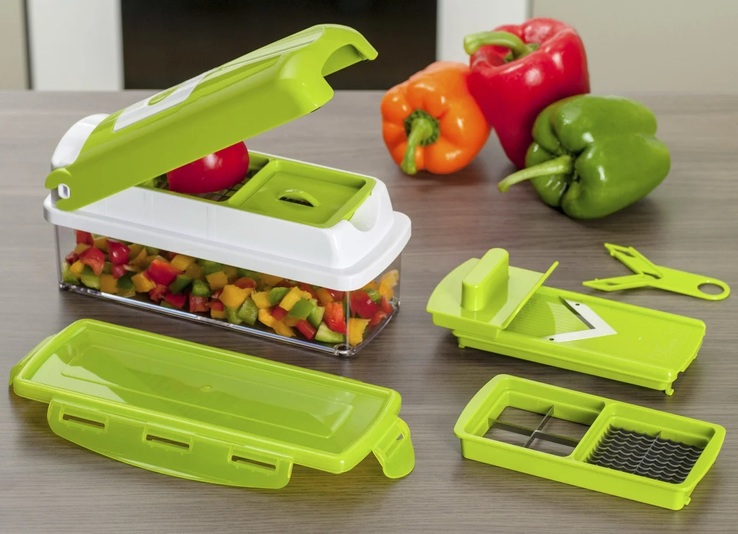 Овощерезка Найсер Дайсер, Nicer Dicer Plus измельчитель аналог с книгой рецептов, numer zdjęcia 6