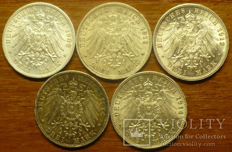 Коллекция серебряных монет Германской империи, фото №8